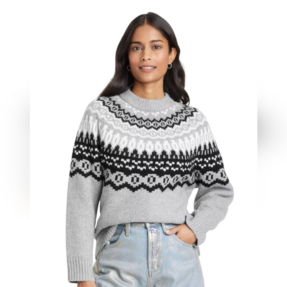 Univeral Thread Knit Fair Isle Sweater Woman's Size XL